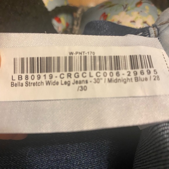 Quince Dark Blue Wide Leg Jeans - Picture 4 of 7